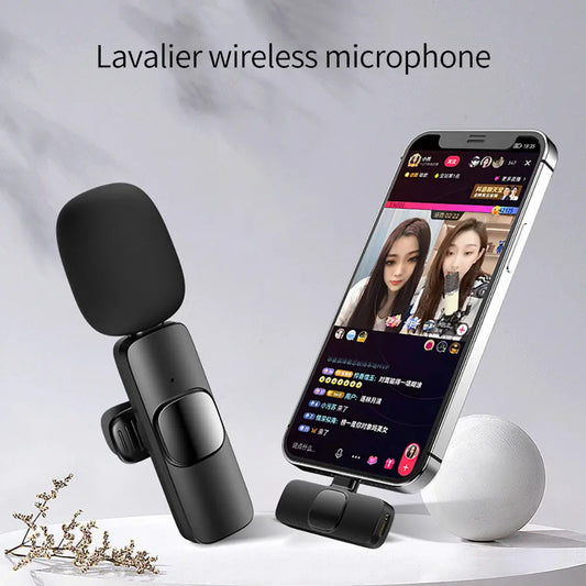 Wireless Lavalier Mic for iPhone/Android - Long Battery